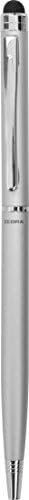 Zebra Pen StylusPen Twist Retractable Ballpoint Pen, Fine Point, 0.7mm, Black Ink, Silver Barrel, 1-Count (Pack of 2)