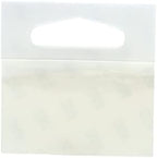 3M Hang Tab 1075, Clear, 2 in x 2 in, 500 per case