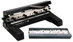 Swingline 3 Hole Punch Heavy Duty, 40 Sheet Capacity Three Hole Puncher 3 Ring, Adjustable 2-4 Hole Paper Punch, Black (74450)