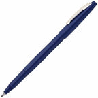 Pentel Rolling Writer Pen, 0.8 Millimeter Cushion Ball Tip, Blue Ink, Box of 12 (R100-C)