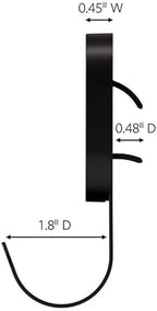 3M CLAW 25 lb. 2 Drywall Black Hooks & 2 Extra Picture Hangers, Heavyweight Hanging Solution for Backpacks, Jackets, Pictures and Room Decor, Cute Wall Hooks - 4 Pack