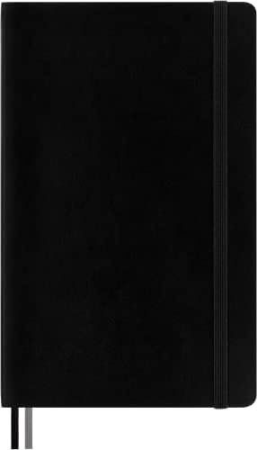 Moleskine Classic Expanded Notebook, Soft Cover, Large (5" x 8.25") Squared/Grid, Black, 400 Pages