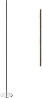 JONATHAN Y Iris 59.5" Modern LED Integrated Floor Lamp Metal, Chrome