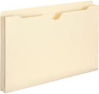 Smead File Jacket, Reinforced Straight-Cut Tab, 1" Expansion, Legal Size, Manila, 50 per Box (76520)