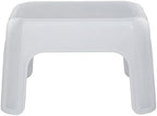 Rubbermaid Step Stool 9.5-Inch High White Plastic Small Single Step Stool for Kids/Adults in Home/Kitchen/Laundry/Garage/Bathroom