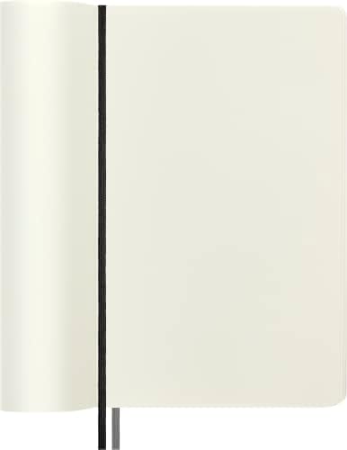 Moleskine Classic Expanded Notebook, Soft Cover, Large (5" x 8.25") Plain/Blank, Black, 400 Pages