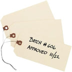 Avery® Shipping Tags with Wire, 11.5 pt. Stock, 4-1/4" x 2-1/8", 1,000 Manila Hang Tags (12604)