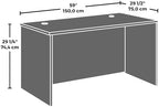 OfficeWorks by Sauder Affirm 60'' Desk Shell, L: 59.06'' x W: 29.53'' x H: 29.29'', Noble Elm