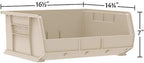Akro-Mils 30250 AkroBins Plastic Storage Bins, 15"x16"x7", Yellow, 6-Pack