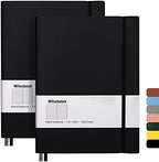 College Ruled Notebook B5, Total 376 Numbered Pages 7.6'' x 10'' (BLACK)