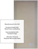 ATS Acoustics Microsuede Acoustic Panel 24" x 48" x 4" Square Edge (Shell)