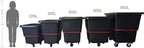 Rubbermaid Commercial Utility Truck 27 Cubic Feet 1200 lb. Capactiy Black Large Cart for Commercial/Waste/Laundry Transportation/Collection