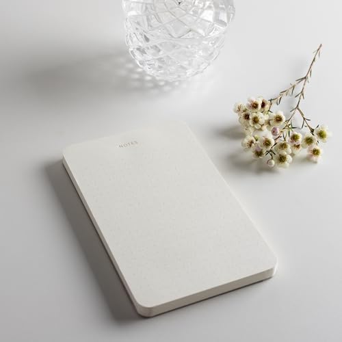 Small Dotted Notepads for Work, Gold Foil, 6.3 x 3.9 in, 5 Pack, 375 Sheets