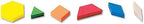 hand2mind Foam Pattern Blocks Set, Geometric Manipulatives and Sorting Shapes for Preschool and Kindergarten, Set of 250