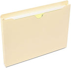 Smead File Jacket, Reinforced Straight-Cut Tab, 1" Expansion, Letter Size, Manila, 50 per Box (75520)