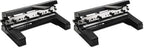 Swingline 3 Punch Heavy Duty, 40 Sheet Capacity Three Hole Puncher 3 Ring, Adjustable 2-4 Hole Paper Punch, Black (74450) (Pack of 2)