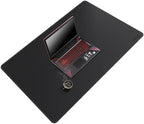 Mydours 40"x28" XL Large Desk Mat - Full Desk Blotter Mouse Pad, (Black)