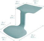 ECR4Kids The Surf Portable Activity Lap Desk, Classroom Essentials, Seafoam