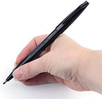 Pentel® Sign Pens®, Fine Point, 2.0 mm, Black Barrel, Black Ink, Pack Of 24 Pens
