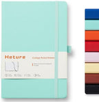 Heture Hardcover Notebooks, A5 Lined Journals Notebook for Writing 160 Pages, 8.2 x 5.5 inch, Classic Ruled Notebooks for College/Work/Travel (Green, 1 Pack)