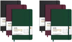ViVin 6 Pack A5 Hardcover Lined Notebook,192 pg College Ruled 5.5x8.3