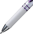 Pentel EnerGel Pearl Deluxe RTX Retractable Liquid Gel Pen, (0.7mm), Accent, Violet Ink, Box of 12 (BL77PW-V) (Pack of 2)