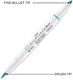 Zebra Pen MILDLINER No Bleed Brush Pen, Assorted Colors, Dual Tip, 25-Pack