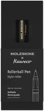 Moleskine x Kaweco, Roller Pen, 0.7mm Point, Black with Black Ink