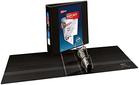 Avery® Heavy-Duty View 3 Ring Binder, 3" Slant Rings, 1 Black Binder