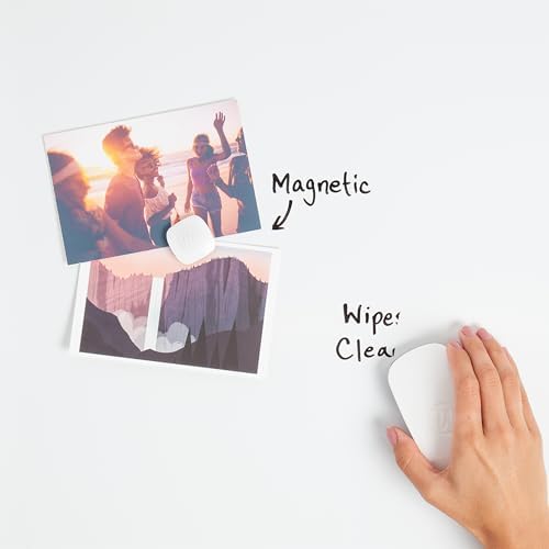 U Brands Magnetic Dry Erase Board White Board, 36" x 36", Silver Aluminum Frame, Includes Marker