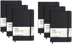 ViVin 6 Pack A5 Hardcover Lined Notebook,192 pg College Ruled 5.5x8.3