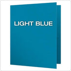 Oxford Two-Pocket Folders w/Fasteners, Light Blue, Letter Size, 25 per Box (57701)