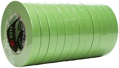 3M High Performance Green Masking Tape 401+, 12 mm x 55 m 6.7 mil