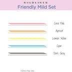 Zebra Pen MILDLINER No Bleed Highlighter, Friendly Colors, Dual Tip, 5-Pack