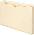 Smead File Jacket, Reinforced Straight-Cut Tab, 1" Expansion, Legal Size, Manila, 50 per Box (76520)