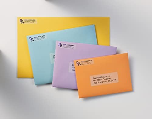 Avery® Printable Return Address Labels, 0.5" x 1.75", Matte Clear, 2,000 Blank Mailing Labels (08667)