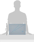 X-Acto X7761 Self-healing cutting mat, nonslip bottom, 1 grid, 12-Inch by 18-Inch board with 11-Inch by 17-Inch measuring surface, gray