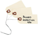 Avery® Shipping Tags with Wire, 11.5 pt. Stock, 4-1/4" x 2-1/8", 1,000 Manila Hang Tags (12604)