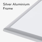 U Brands Magnetic Dry Erase Board White Board, 36" x 36", Silver Aluminum Frame, Includes Marker