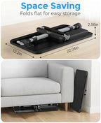HETTHI Bed Laptop Table Adjustable Foldable Laptop Stand 22.04×12.2in Black
