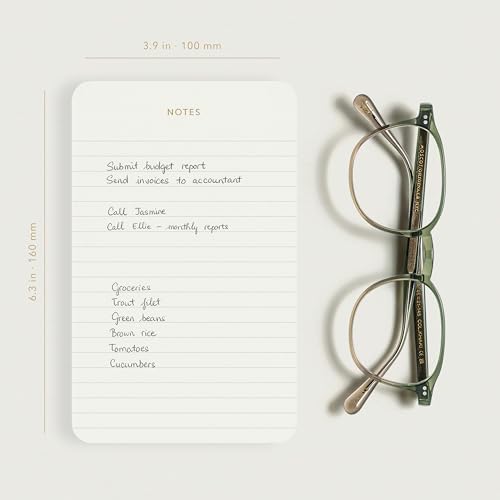 Small Lined Notepads for Work, Gold Foil, 6.3 x 3.9 in, 5 Pack, 375 Sheets
