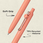 uniball™ Zento Gel Pens, Black Ink, 0.7mm Medium Point, 2 Count
