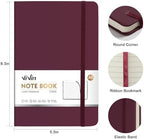 ViVin 6 Pack A5 Hardcover Lined Notebook,192 pg College Ruled 5.5x8.3