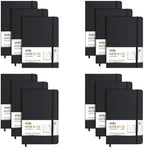 ViVin 12 Pack A5 Hardcover Lined Notebook,192 pg College Ruled 5.5x8.3