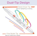 Zebra Pen MILDLINER No Bleed Highlighter, Neutral Vintage, Dual Tip, 10-Pk