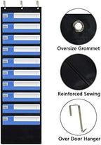 EAMAY Hanging File Folder Organizer Wall Mounted - 10 Pockets Wall File Folders, Office Supplies File Document Organizer Holder Pocket Chart for Offices, Classroom or Home Use