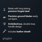 Gingher 4" Curved Embroidery & Applique Scissors for Crafting & Sewing