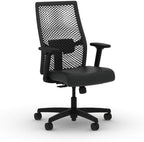 HON Ignition 2.0 ReActiv Ergonomic Office Chair, Lumbar Support, Black