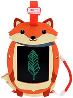 Boogie Board Sketch Pals Fox 4” LCD Writing Tablet for Kids – Reusable Mess-Free Drawing Pad with Tethered Stylus – Clip-On Travel Doodle Board Toy – Ages 3+