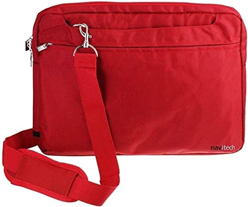 Navitech Red Water Resistant Graphics Tablet Bag - Compatible with LONGTOO LCD Writing Tablet